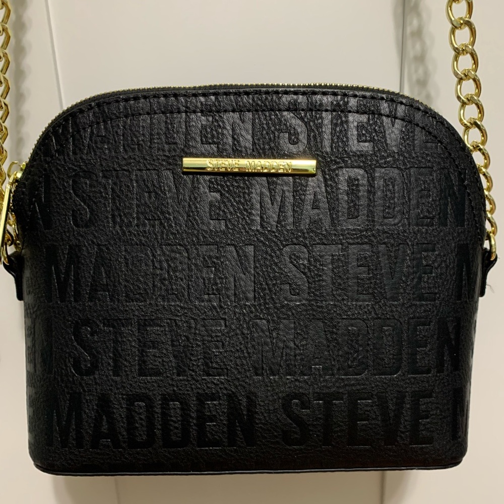 ❌SOLD❌Black leather Steve Madden Crossbody bag